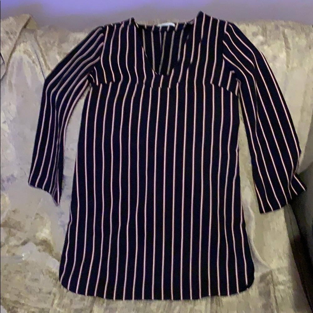 Black strips dress